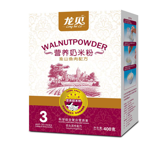 龍貝淮山魚(yú)肉奶米粉3段