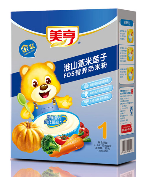 美亨盒裝淮山惹米FOS營(yíng)養(yǎng)奶米粉1段