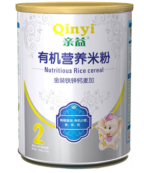 親益紙聽鐵鋅鈣有機(jī)營(yíng)養(yǎng)米粉2段