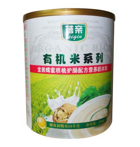 蓓親有機米蜂蜜核桃奶米粉