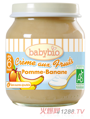 babybio水果奶油慕斯(蘋果香蕉)