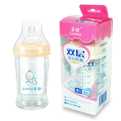 2樂妙雙層安心奶瓶100ml