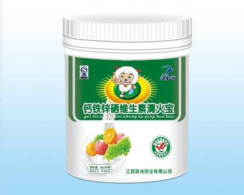 健康飛翔鈣鐵鋅硒維生素清火寶