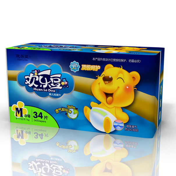 歡樂(lè)豆卡通紙尿片M號(hào)