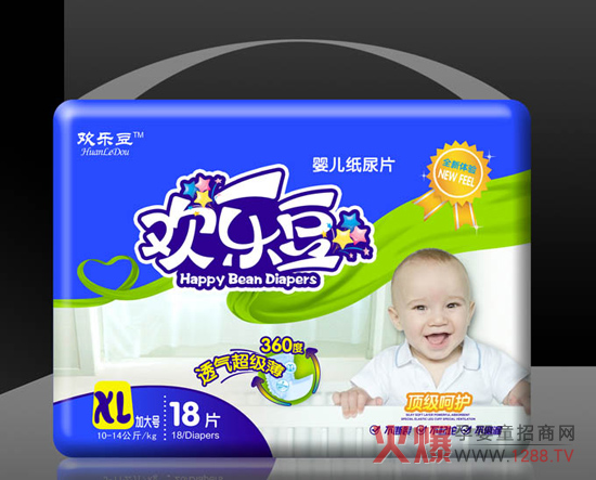 歡樂豆紙尿片超XL號(hào)