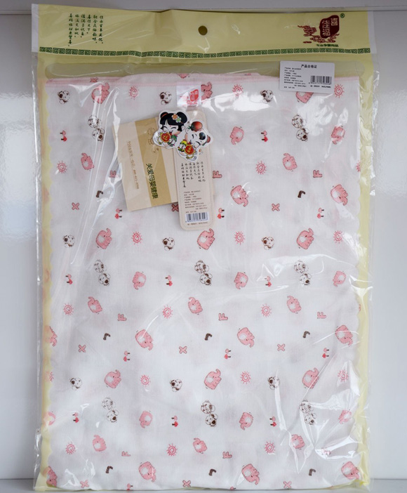 喜佳福嬰兒紗布包巾四層