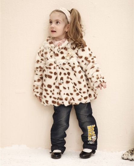 小熊B琪秋季女童毛絨外套