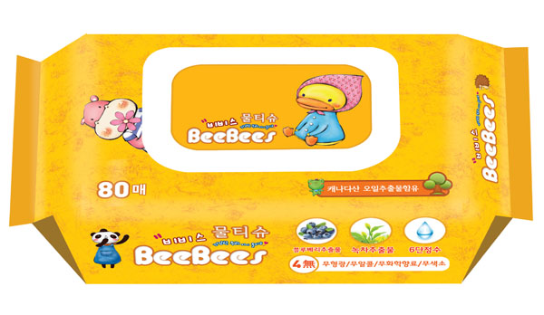 金貝柔藍莓綠茶嬰兒濕巾80片