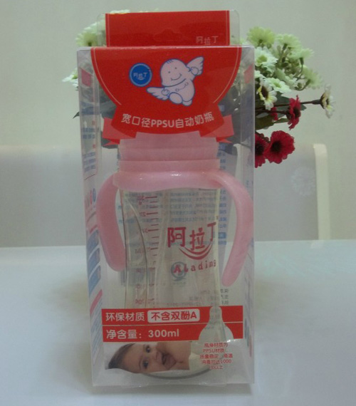 阿拉丁寬口徑PPSU自動奶瓶300ml