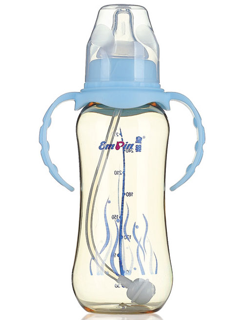 皇嬰PPSU標(biāo)口圓弧自動(dòng)奶瓶270ml藍(lán)色