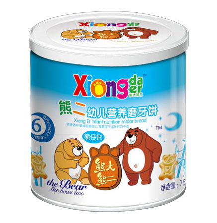 熊大熊二牌熊二youe營(yíng)養(yǎng)磨牙餅(熊仔形)