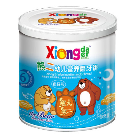 熊大熊二牌熊二youe營(yíng)養(yǎng)磨牙餅(魚仔形)