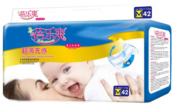 蓓樂爽超薄無感yinge紙尿褲M碼42片