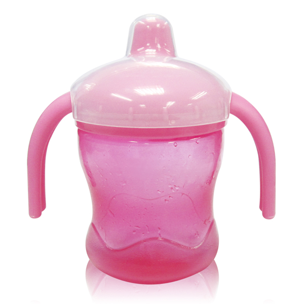 媽媽易yinge波浪學水杯雙耳學飲杯粉色
