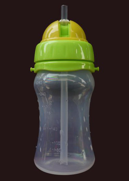 貝樂硅膠吸管自動水杯