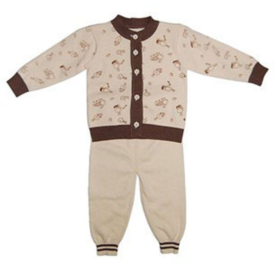 嬰比迪細針印花開胸套