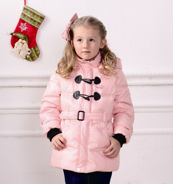 吉象貝兒女童時尚羽絨