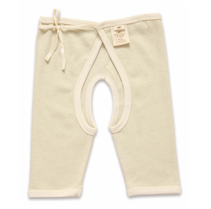 本色源開襠系帶長褲