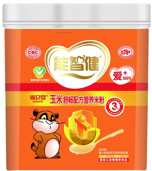 能智健568g玉米舒暢配方營養(yǎng)米粉(3段)