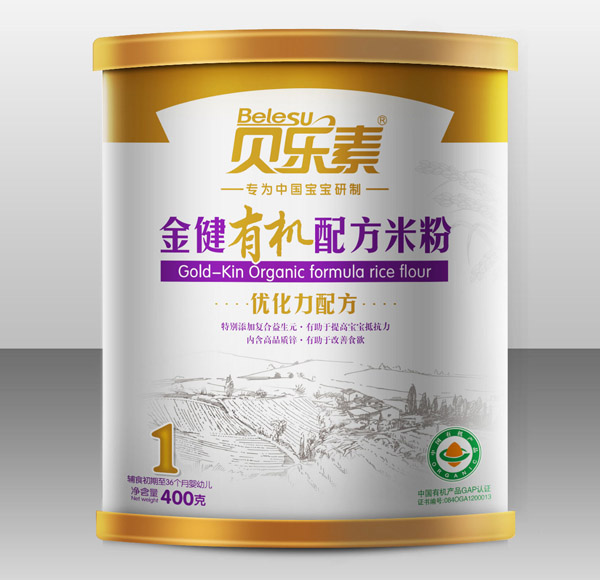 貝樂素金健有機(jī)米粉1段