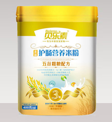 貝樂素五谷粗糧護腸米粉3段