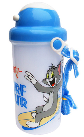 親恩卡通翻蓋水壺500ml