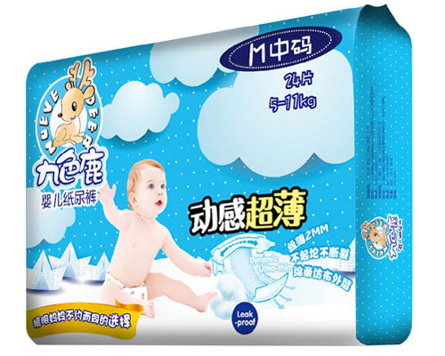 九色鹿動(dòng)感超薄紙尿褲M24