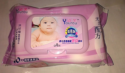 幼柔無(wú)淚配方y(tǒng)ingye濕巾80抽