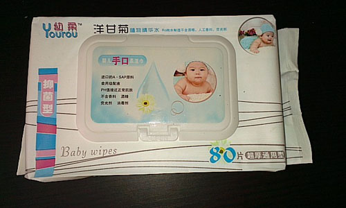 幼柔洋甘菊yingye手口濕巾80抽