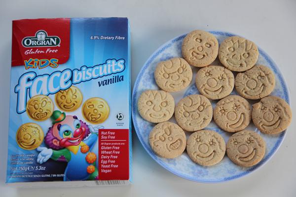 澳洲兒童無敏臉譜香草餅干