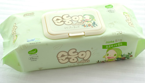 韓國進口嬰兒濕巾頂級蓋裝70片