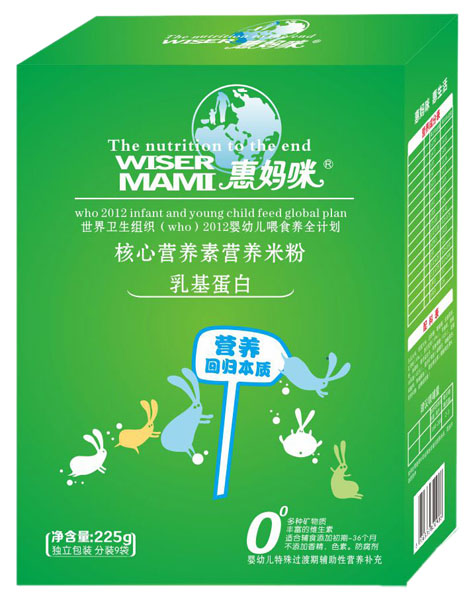 惠媽咪乳基蛋白核心營養(yǎng)素營養(yǎng)米粉盒裝