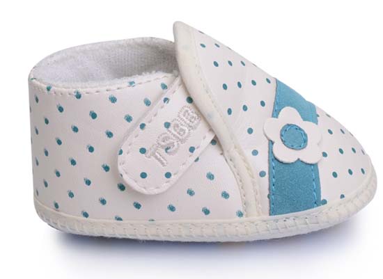 天使之嬰透氣PU幼兒步前鞋藍色