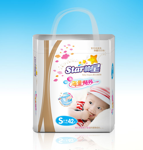帥星極薄海量暢吸紙尿片S號