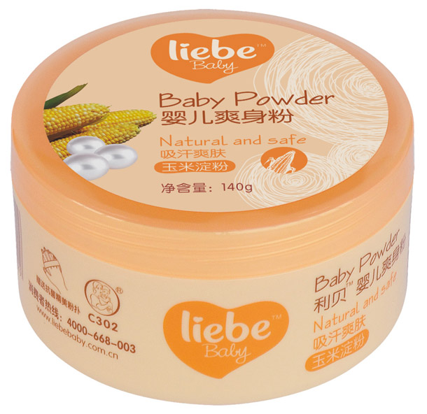 利貝yinge爽身粉140g