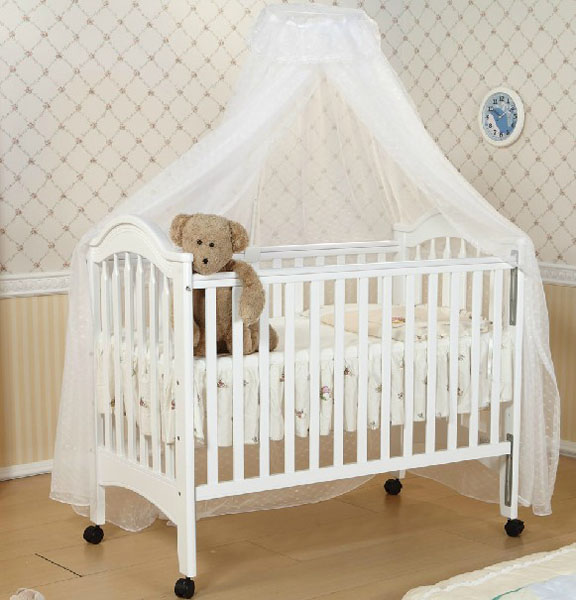 愛斯博兒實木歐式嬰兒床