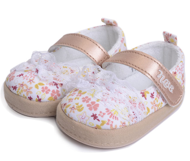 娜拉寶溫馨花邊yinge鞋NA1088杏色