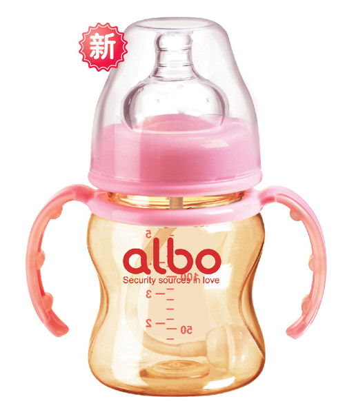 愛樂寶PPSU寬口自動奶瓶粉色300ml