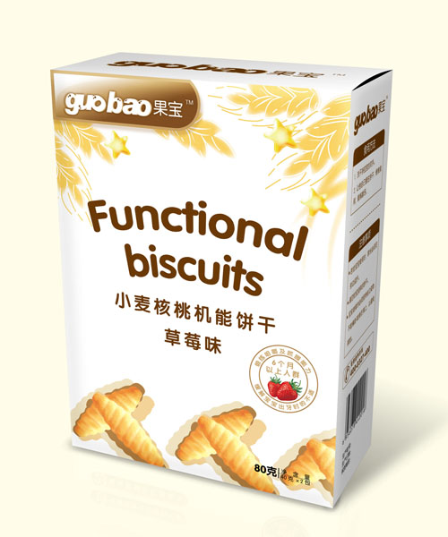 果寶小麥核桃機(jī)能餅干草莓味