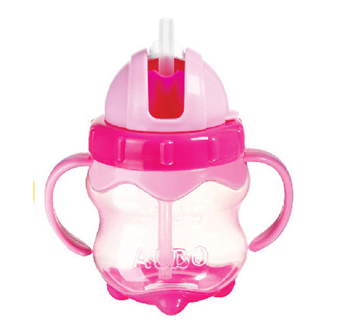 愛(ài)樂(lè)寶菠蘿吸管杯240ml粉色