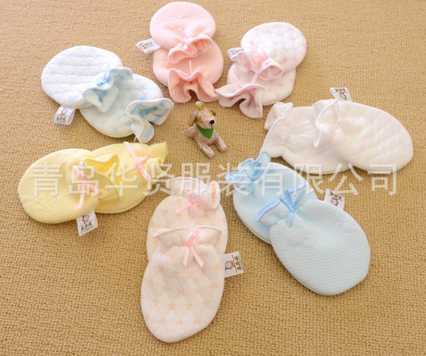 樂(lè)嬰健純棉保暖yinge手套