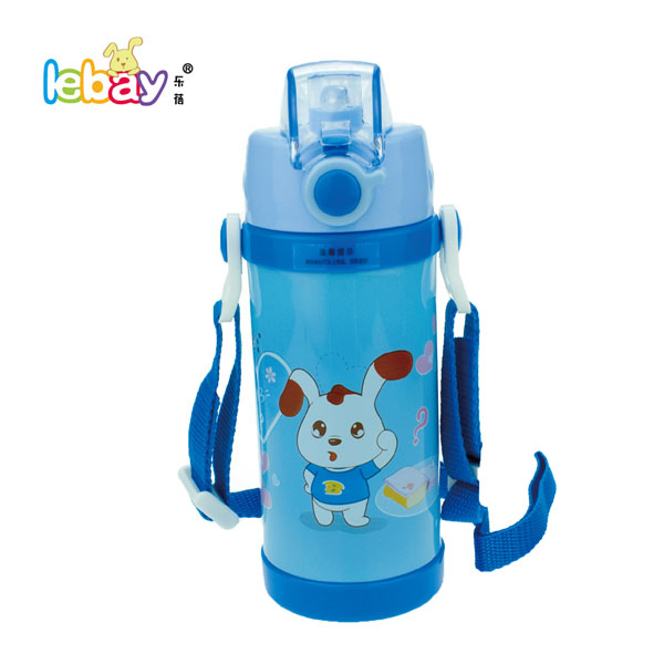 樂(lè)蓓藍(lán)色標(biāo)口可愛(ài)環(huán)保保溫杯