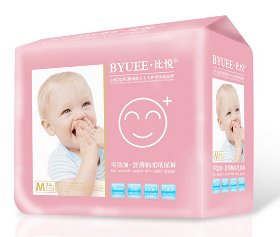 比悅舒薄棉柔紙尿褲M碼24片