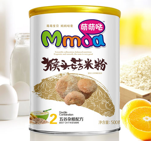 萌萌噠500克紙聽五谷雜糧猴頭菇米粉