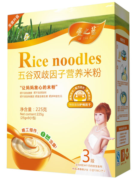 愛(ài)之藍(lán)五谷雙歧因子營(yíng)養(yǎng)米粉盒裝