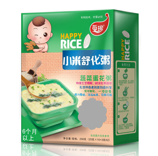 每珍小米舒化蔬菜蛋花粥