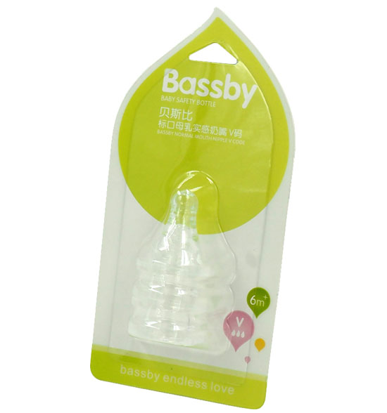 貝斯比標口母乳實感奶嘴(三個裝)V碼