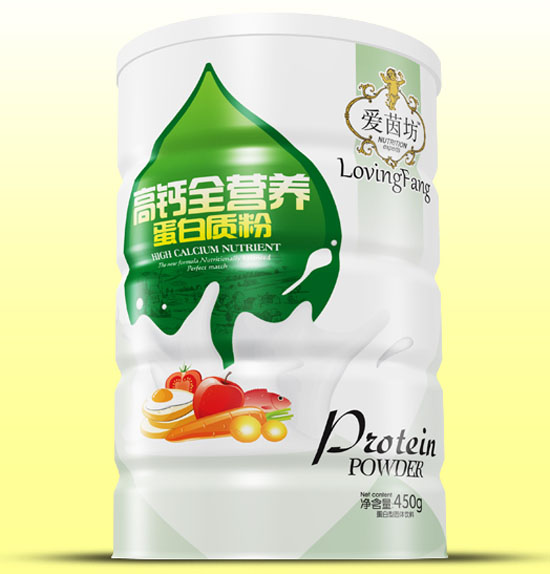 愛茵坊高鈣全營養(yǎng)蛋白質(zhì)粉鐵聽450g