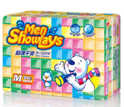 Menshowlays極薄干爽yinge紙尿褲M碼