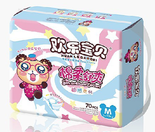 歡樂寶貝動(dòng)感系列紙尿褲M碼